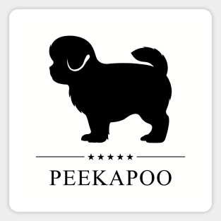 Peekapoo Black Silhouette Magnet